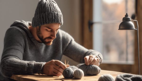Comment tricoter un bonnet pour homme facilement