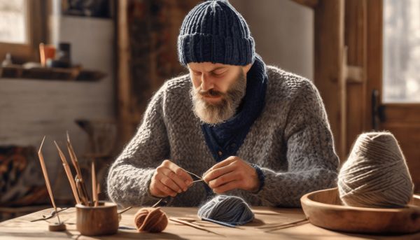 Réussir facilement un bonnet homme au tricot débutant